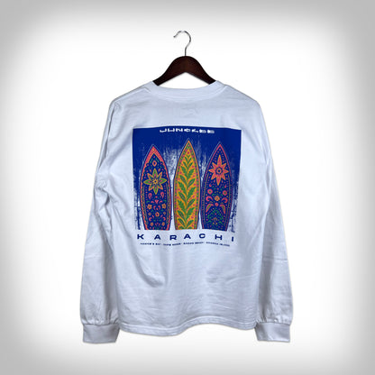 Karachi Surf Club Long Sleeve - White