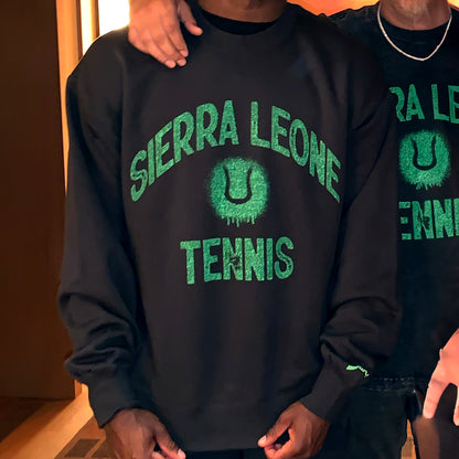 SL Tennis Crewneck - Vintage Black